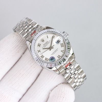 C Factory ROLEX 904L Steel Swiss 2671 Automatic Movement 28MM Lady Watch